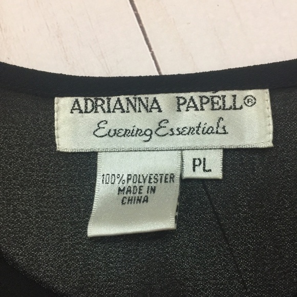 ADRIANNA PAPÉLL Evening Essentials Sheer Jacket PL - Picture 4 of 8